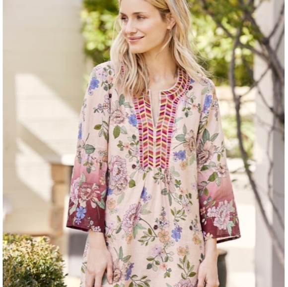 Johnny Was Tops - 🍒NWT🍒 JOHNNY WAS OMBRE TUNIC XS